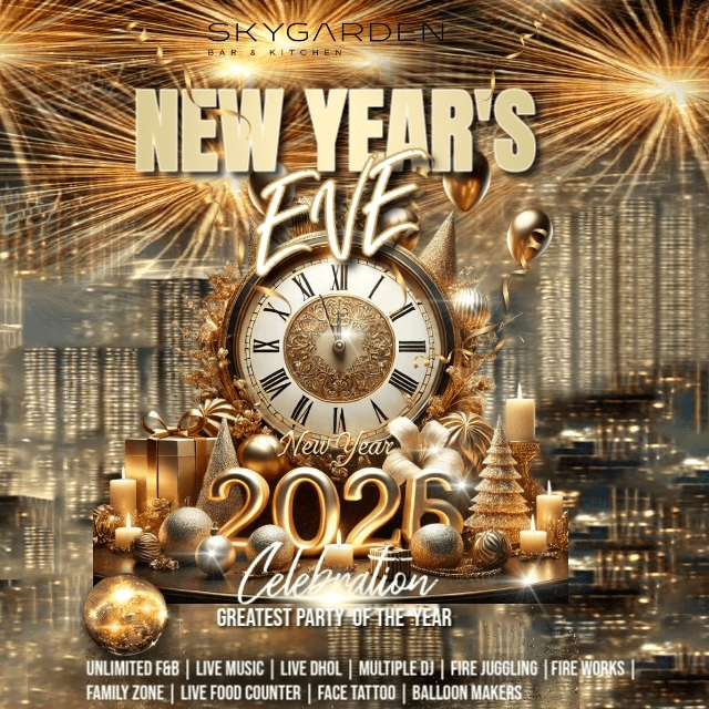 New Year Eve 2026 | Sky Garden Whitefield