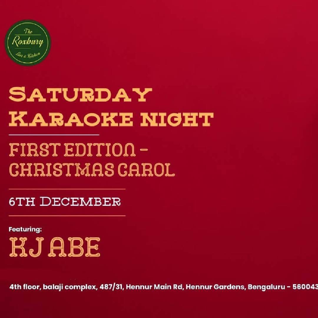 Saturday Karaoke Night Ft KJ Abe