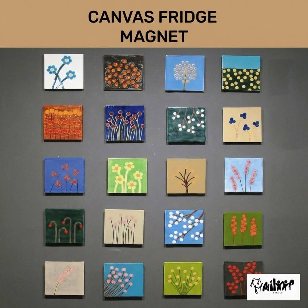 Canvas Fridge Magnet | Milaap