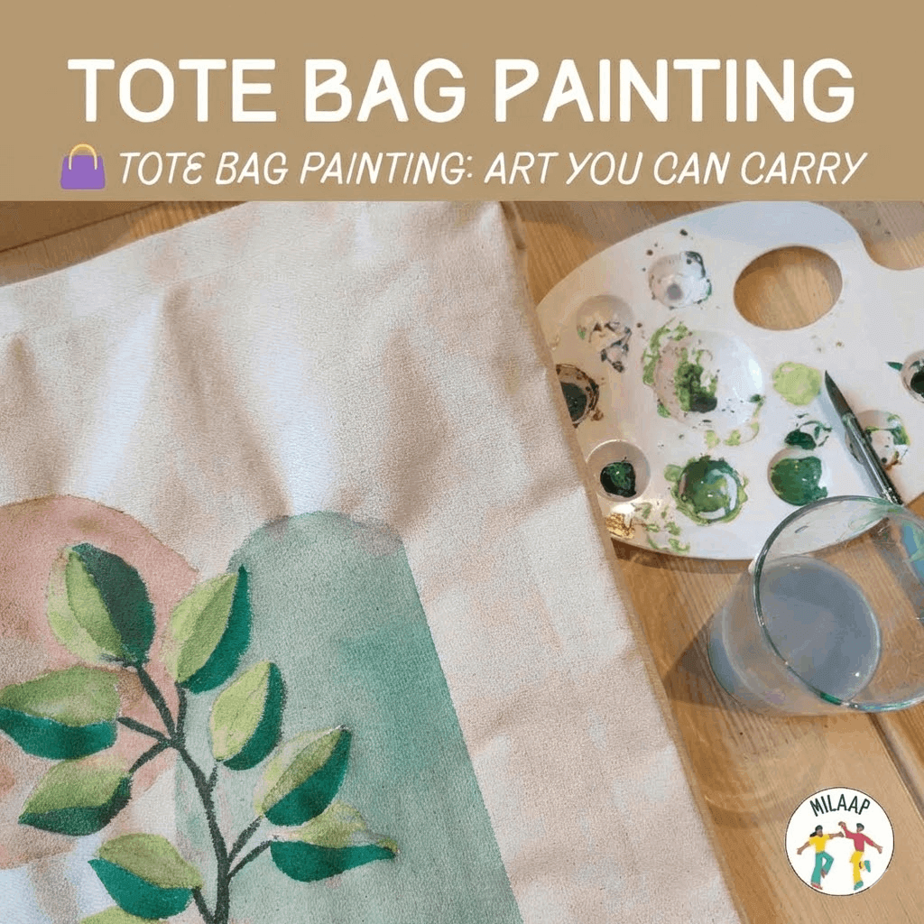 Tote bag painting | Milaap