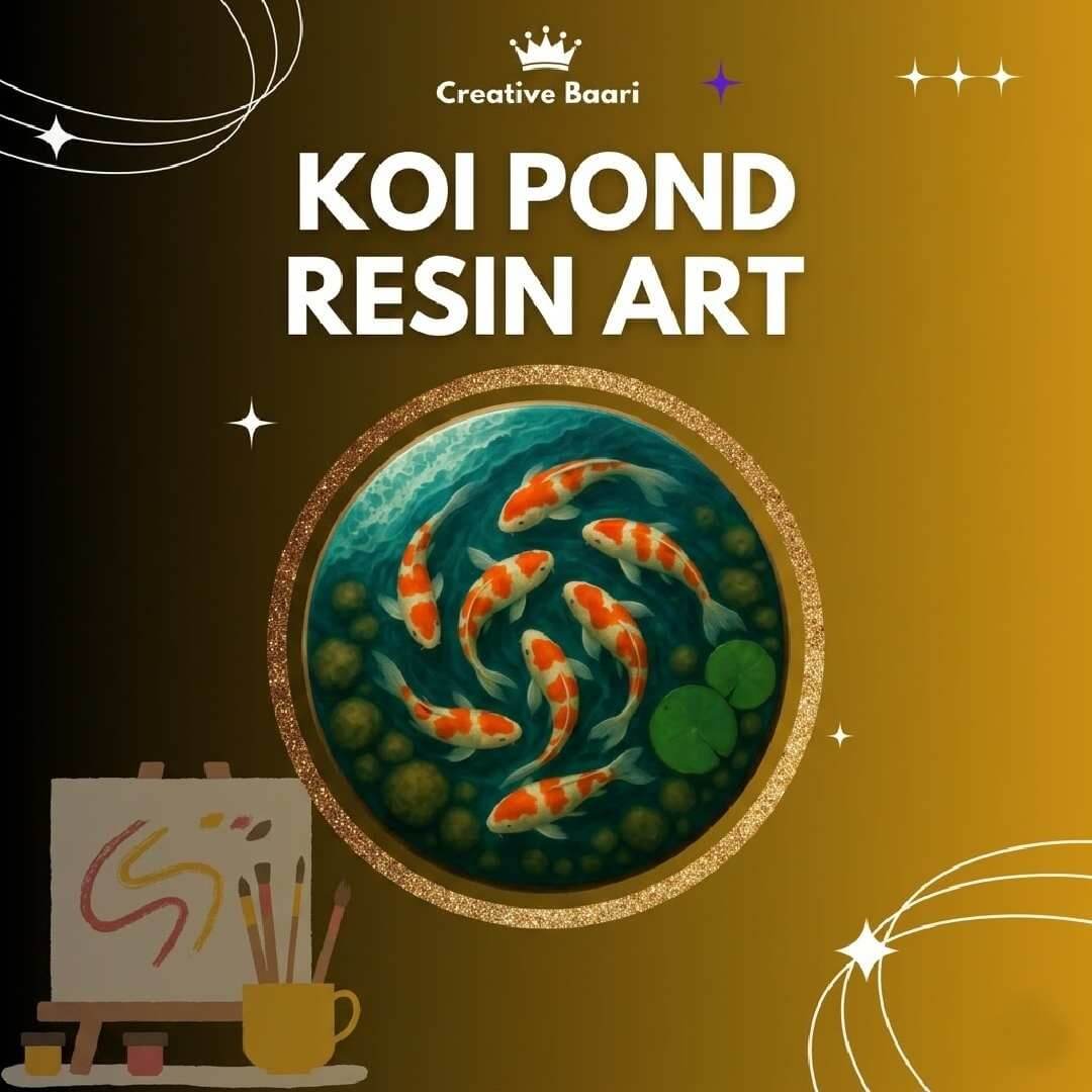 Koi Pond Resin Art - Sector 62
