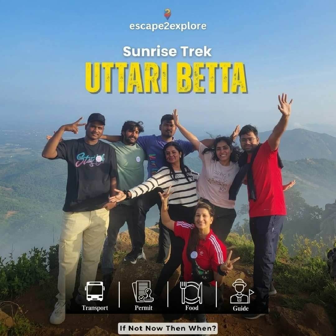 Uttari Betta Sunrise Trek With Water Activities by e2e