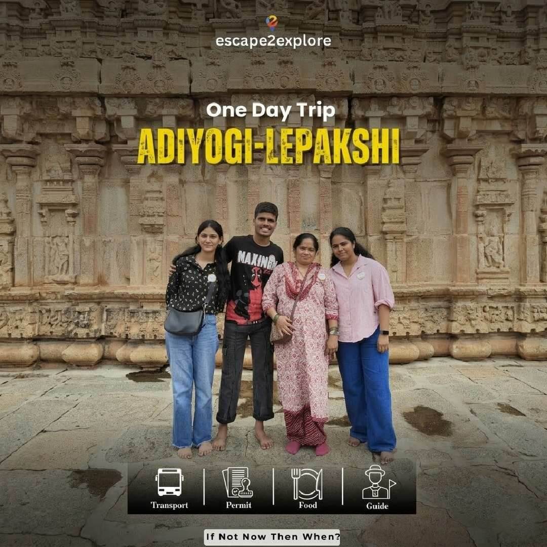 Adiyogi and Lepakshi Temple One Day Trip By e2e