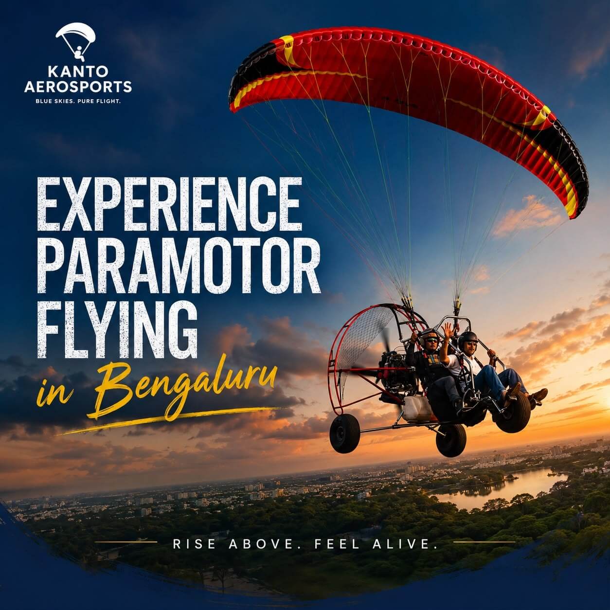 Experience Para motor Flying In Bangalore