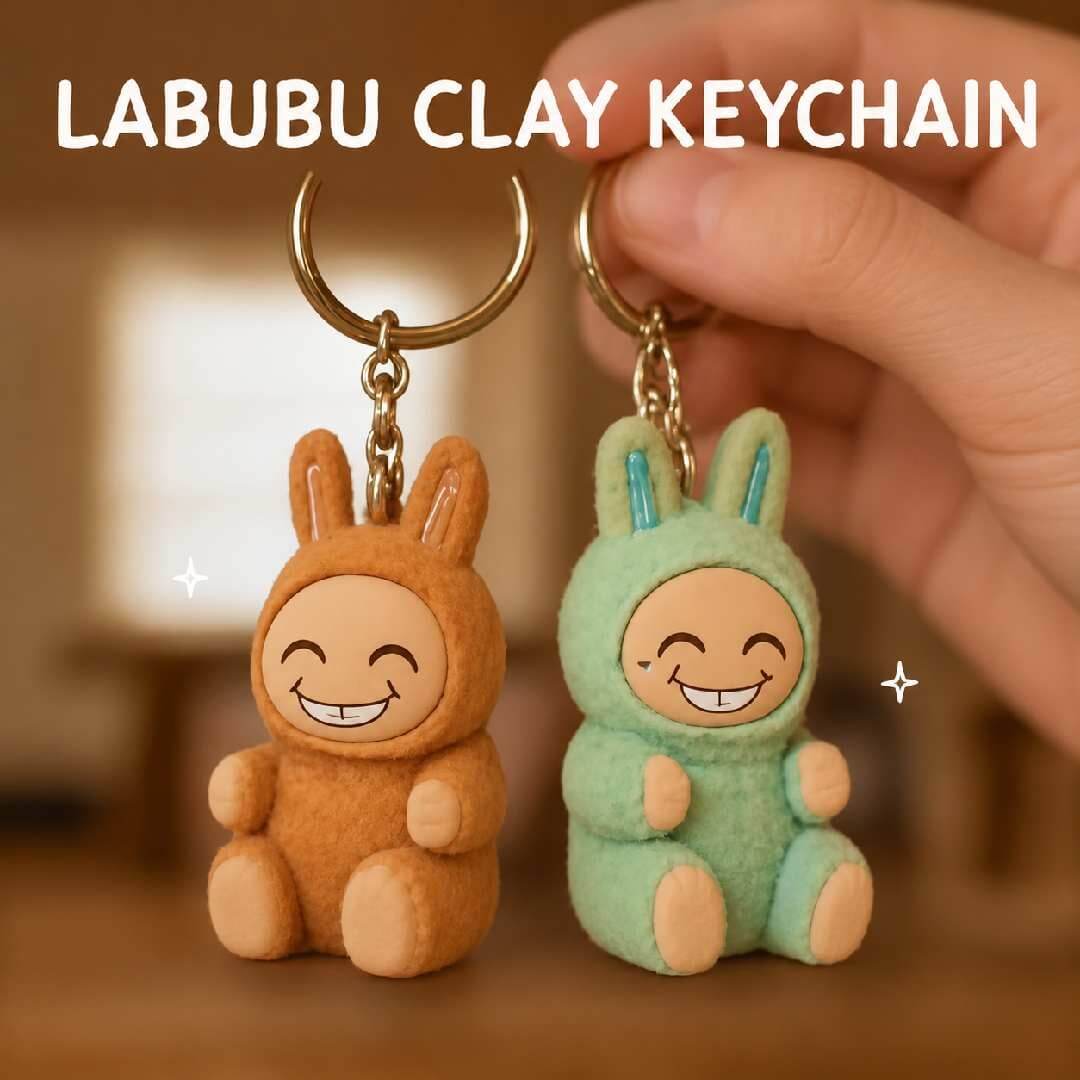 Labubu Clay Keychain