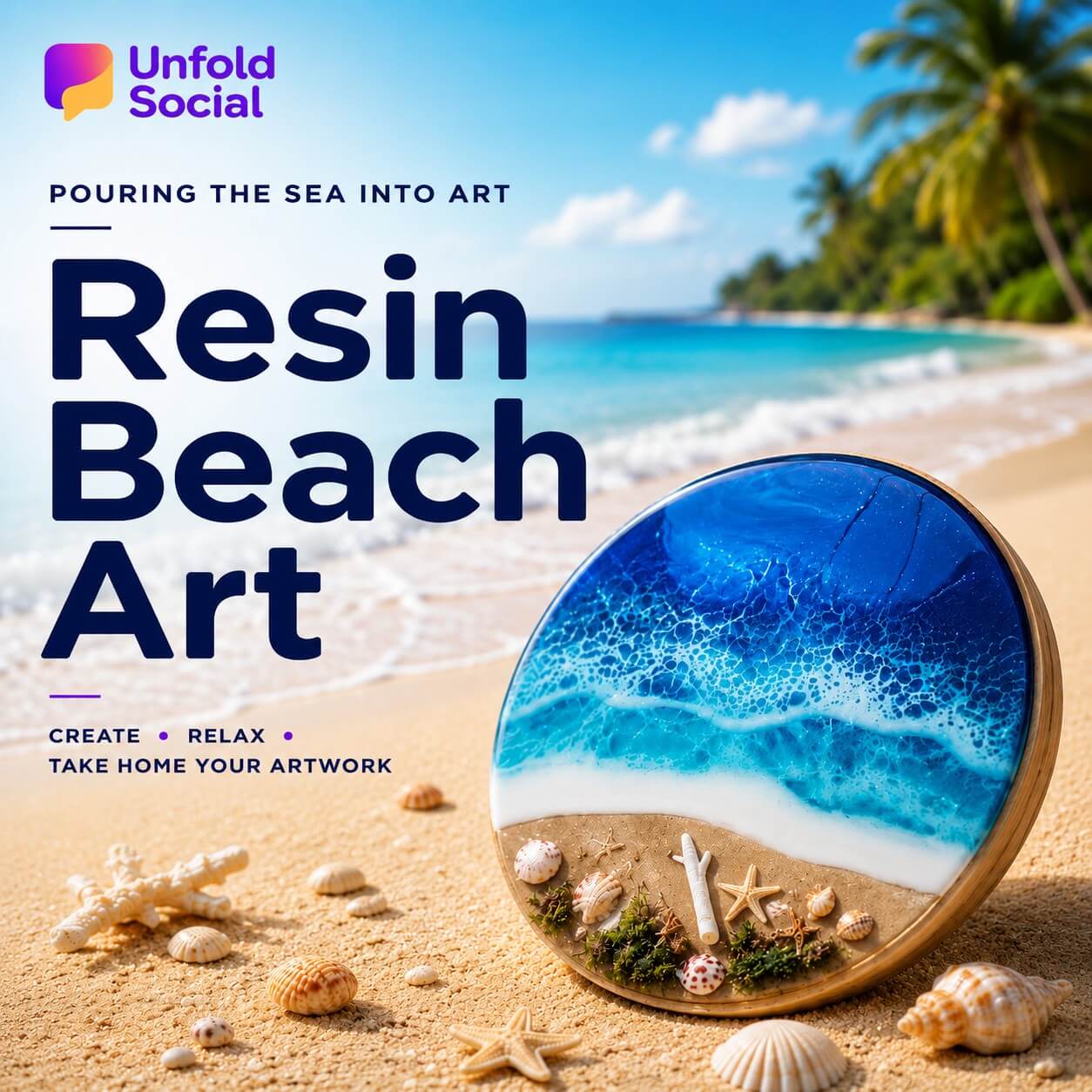 Resin Beach Art