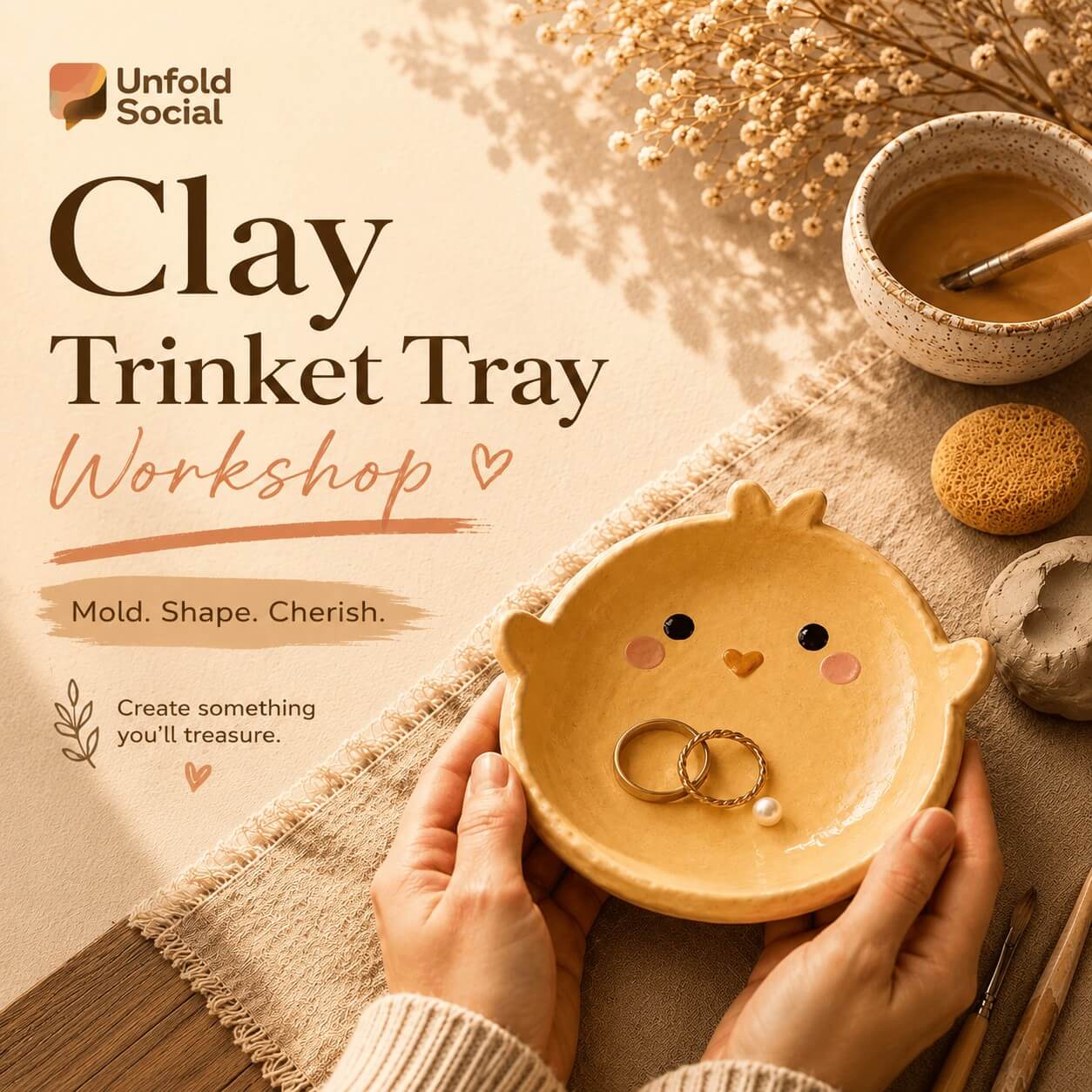 Clay Trinket Tray