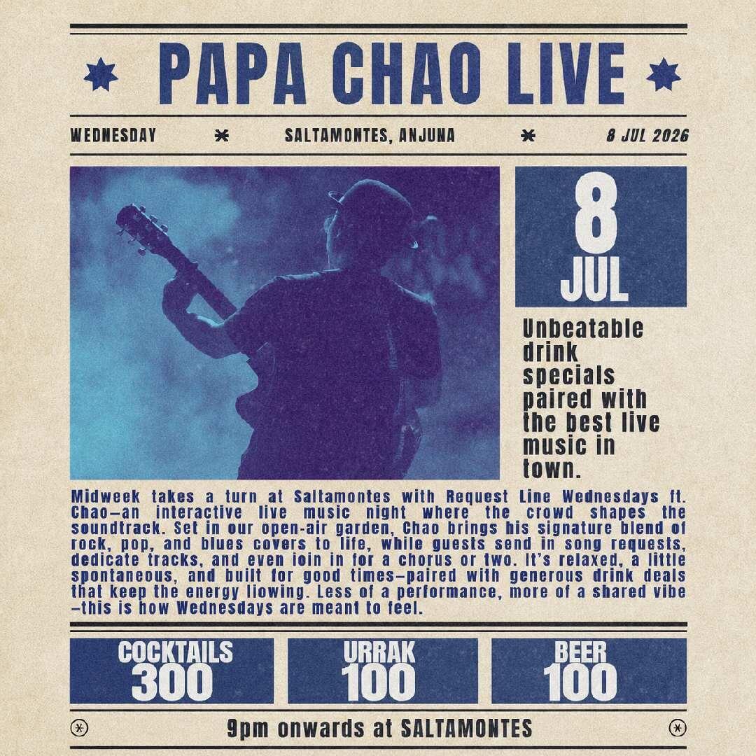 Papa Chao Live | Saltamontes
