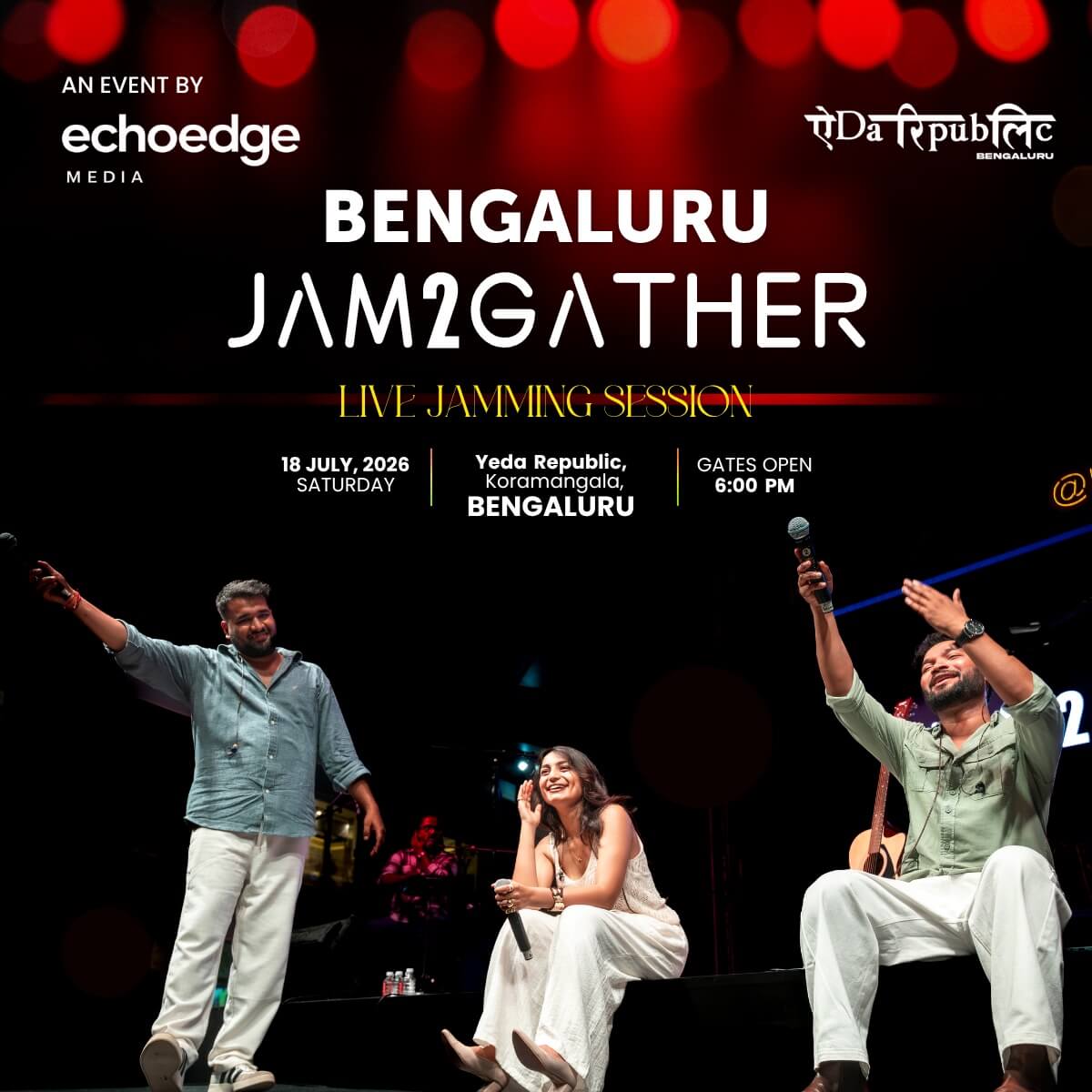 Jam 2 Gather - Live Jamming | Yeda Republic Bengaluru