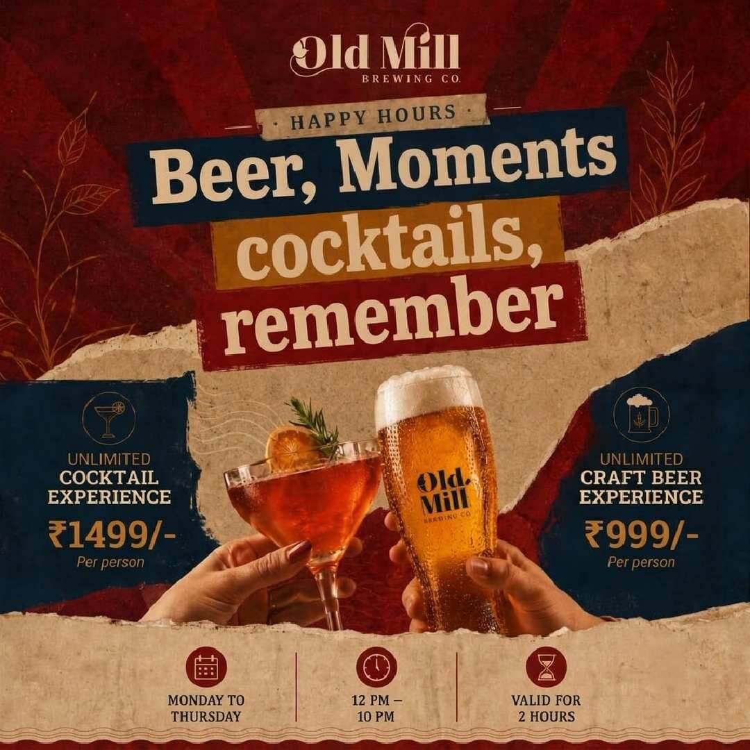 Happy Hours At Old Mill Brewing Co