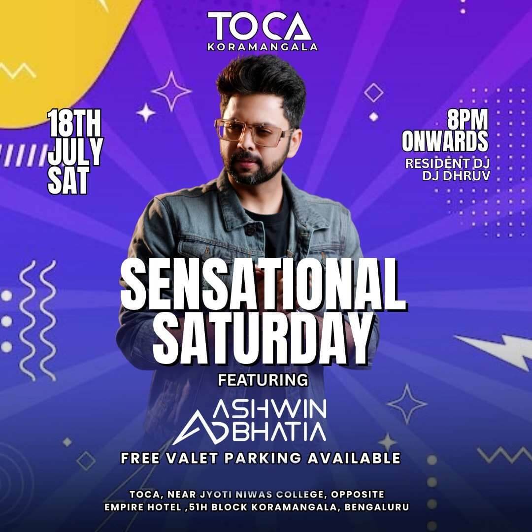 Sensational Saturday: Bollywood DJ Party Ft DJ Ashwin Bhatia