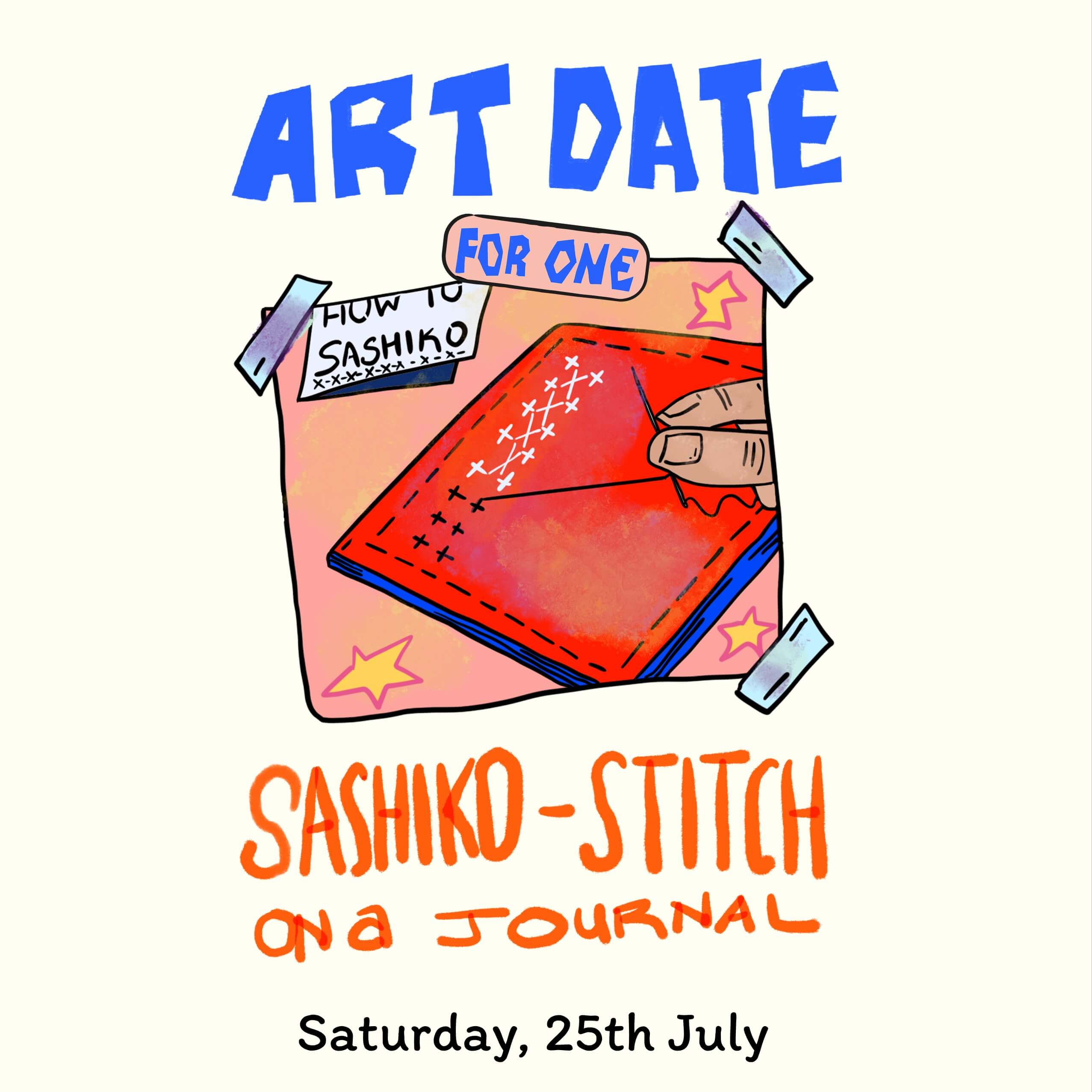 Sashiko Stitch Journal - Artsy workshop