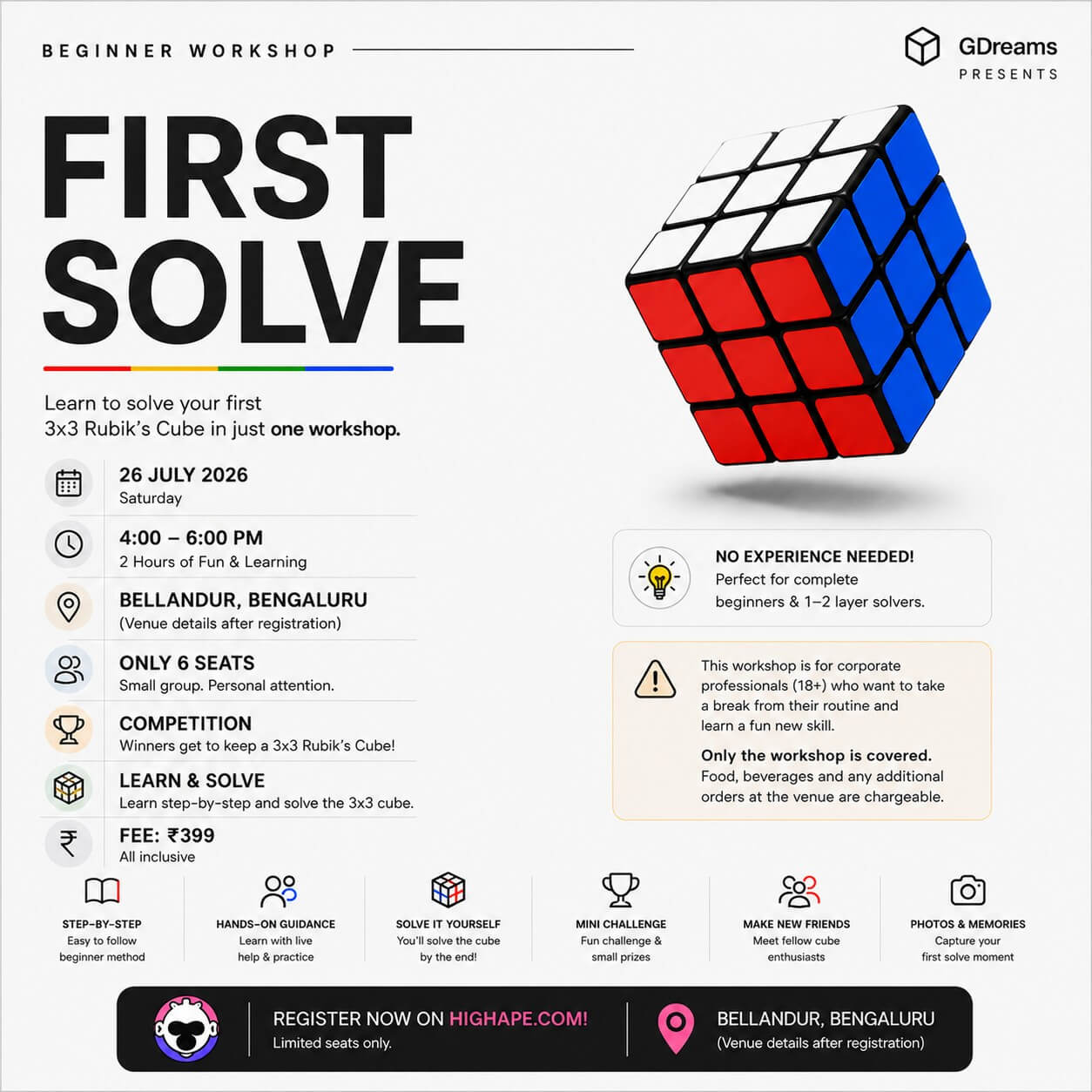 First Solve – Beginner 3×3 Workshop