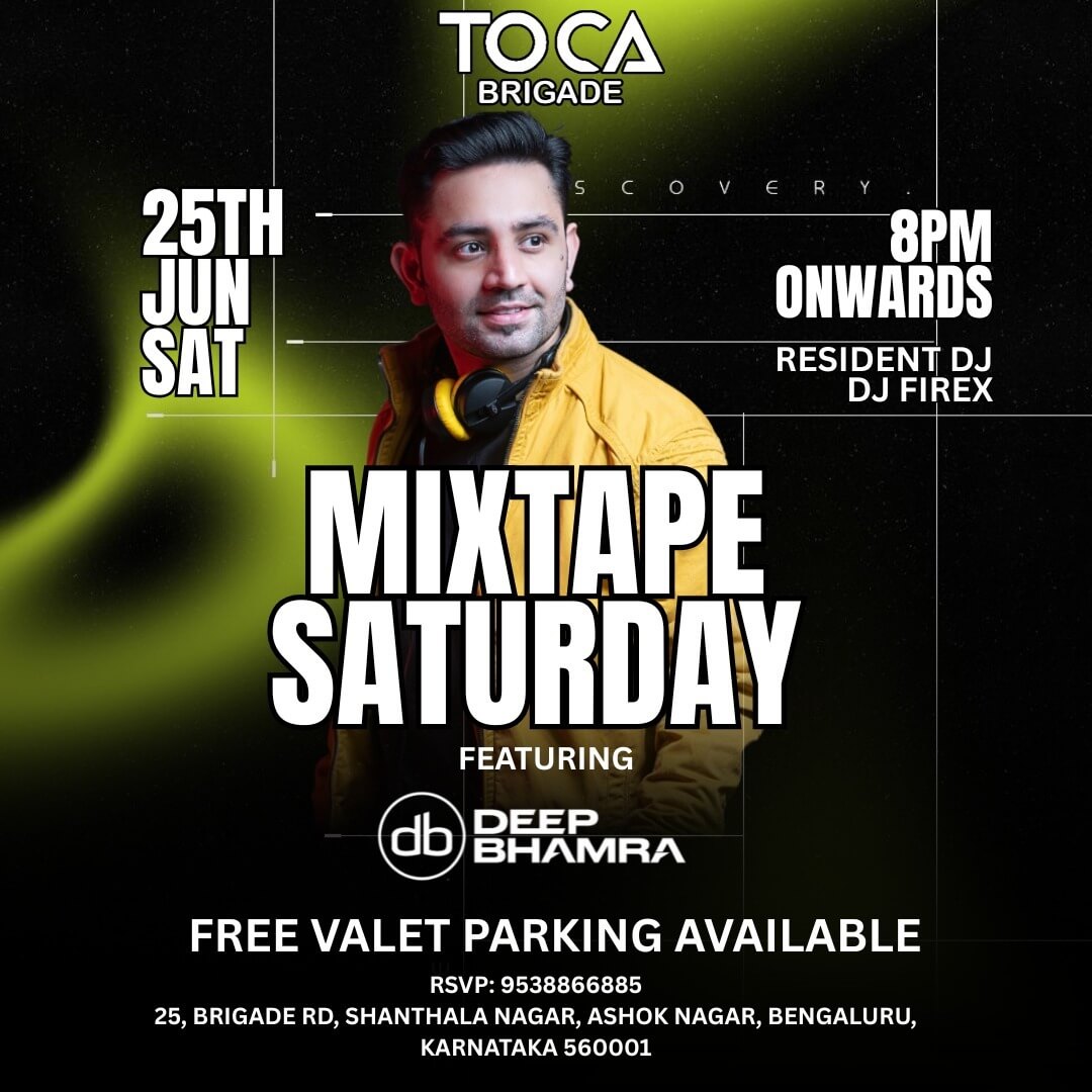 Mixtape Saturday: Bollywood DJ Night ft DJ Deep Bhamra