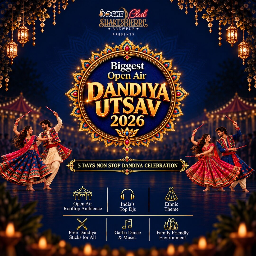 Biggest Open Air Dandiya at Eva Mall Shakesbierre