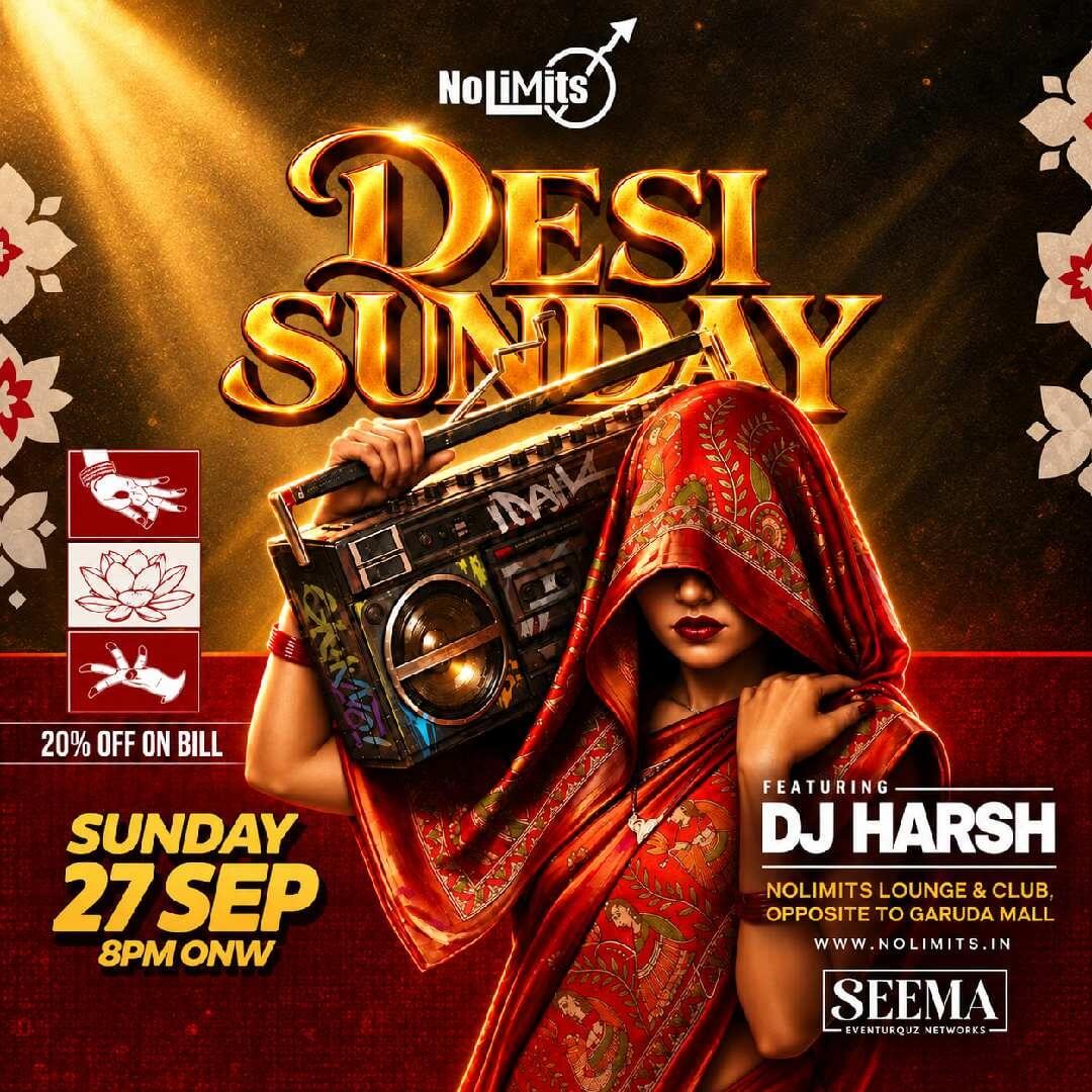 Desi Sunday Ft DJ Harsh | Nolimmits Lounge