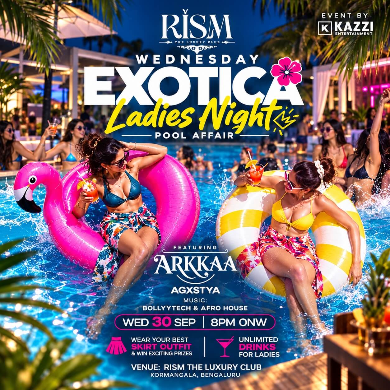 Wednesday Pool Party Ladies Night | Rism Club