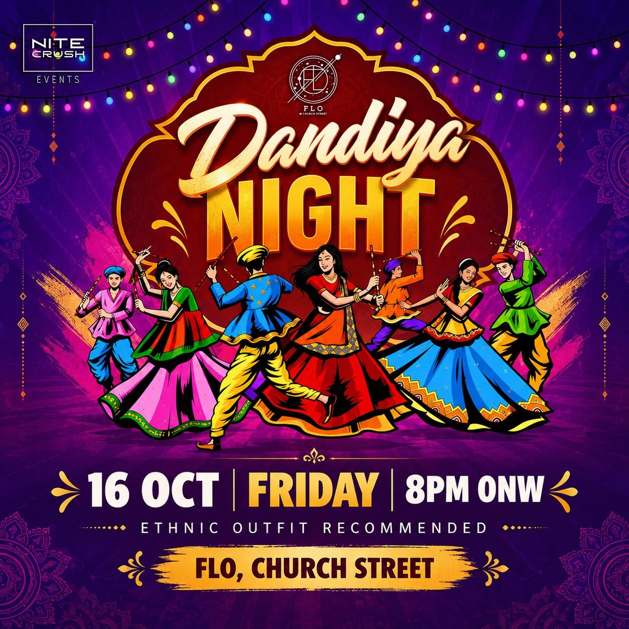 Dandiya Night | Friday | Flo Church Street