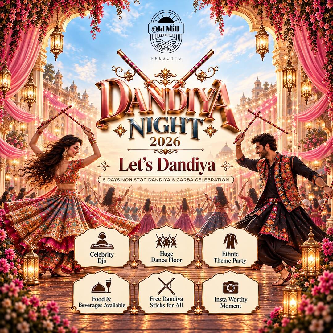 The Biggest Dandiya Night 2026 - Old Mil Brewing in Bengaluru