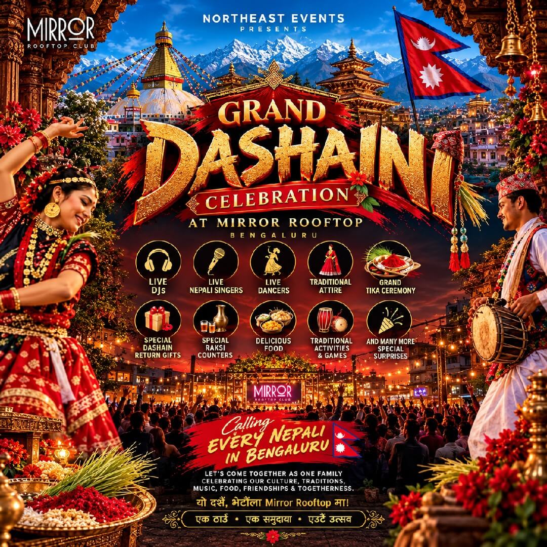 Grand Dashain Celebration At Mirror Rooftop in Bengaluru
